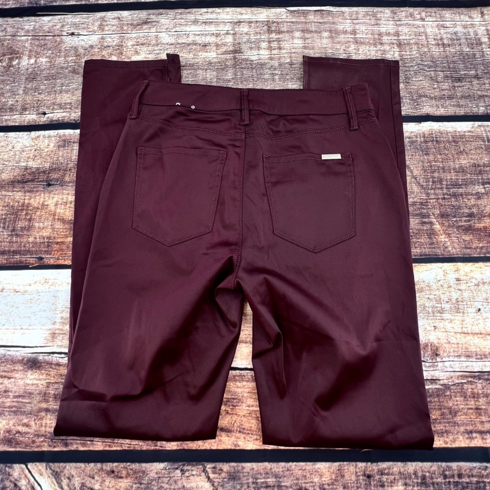 White House Black Market Burgundy Skinny Pants - Picture 9 of 10